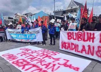 MPBI DIY Menolak Perjanjian Dagang RI-AS Karena Rugi Bagi Buruh dan Petani