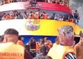 KM Barcelona VA Terbakar di Perairan Talise, TNI AL Segera Evakuasi Penumpang