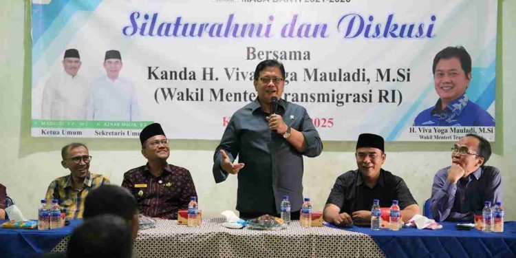Kunjungan ke Jambi, Wamen Transmigrasi Ingatkan Perjuangan Kader HMI