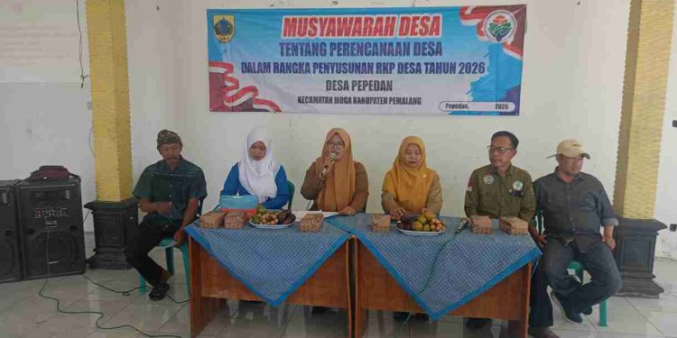 Peta Jalan Pembangunan Pepedan 2026 melalui Musdes RKPDes Diselenggarakan