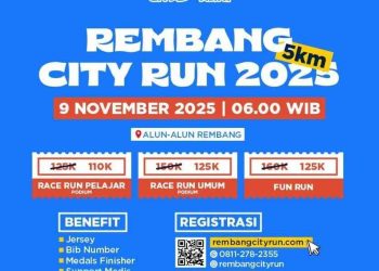 Rembang City Run 2025: Meningkatkan Pariwisata Olahraga dan Ekonomi Lokal