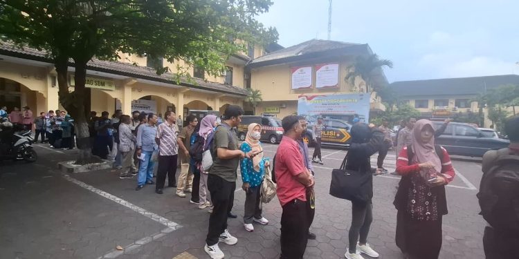 Ratusan Pelamar PPPK Serbu Polresta Yogyakarta untuk Urus SKCK