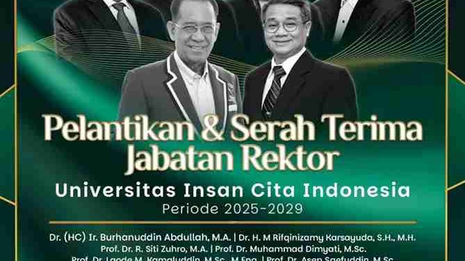 Estafet Kepemimpinan Berlanjut: Prof Asep Saefuddin Resmi Jabat Rektor 2025–2029