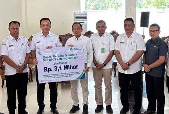 Bantuan Kemanusiaan Rp3,1 Miliar untuk Pemulihan Sumatera dari Karyawan BPJS Ketenagakerjaan