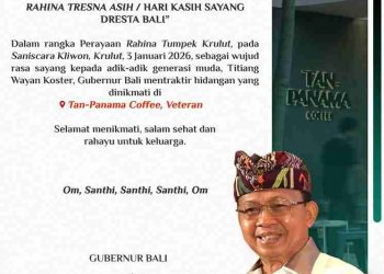 Rayakan Tumpek Krulut, Gubernur Ajak Generasi Muda Maknai Kasih Sayang Lewat Kuliner Lokal