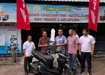 Resmikan TUK Grade A di SMK Negeri 1 Amlapura, Astra Motor Bali Cetak Generasi Mekanik Muda